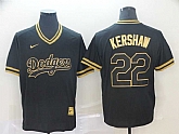 Dodgers 22 Clayton Kershaw Black Gold Nike Cooperstown Collection Legend V Neck Jersey (1),baseball caps,new era cap wholesale,wholesale hats